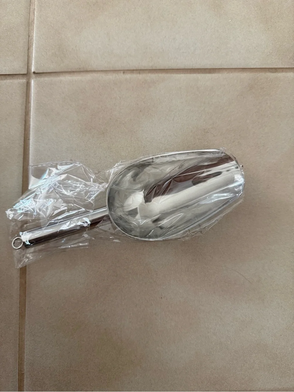 Ice Scoop for Freezer, Silver Stainless Multipurpose Metal for Ice Machine